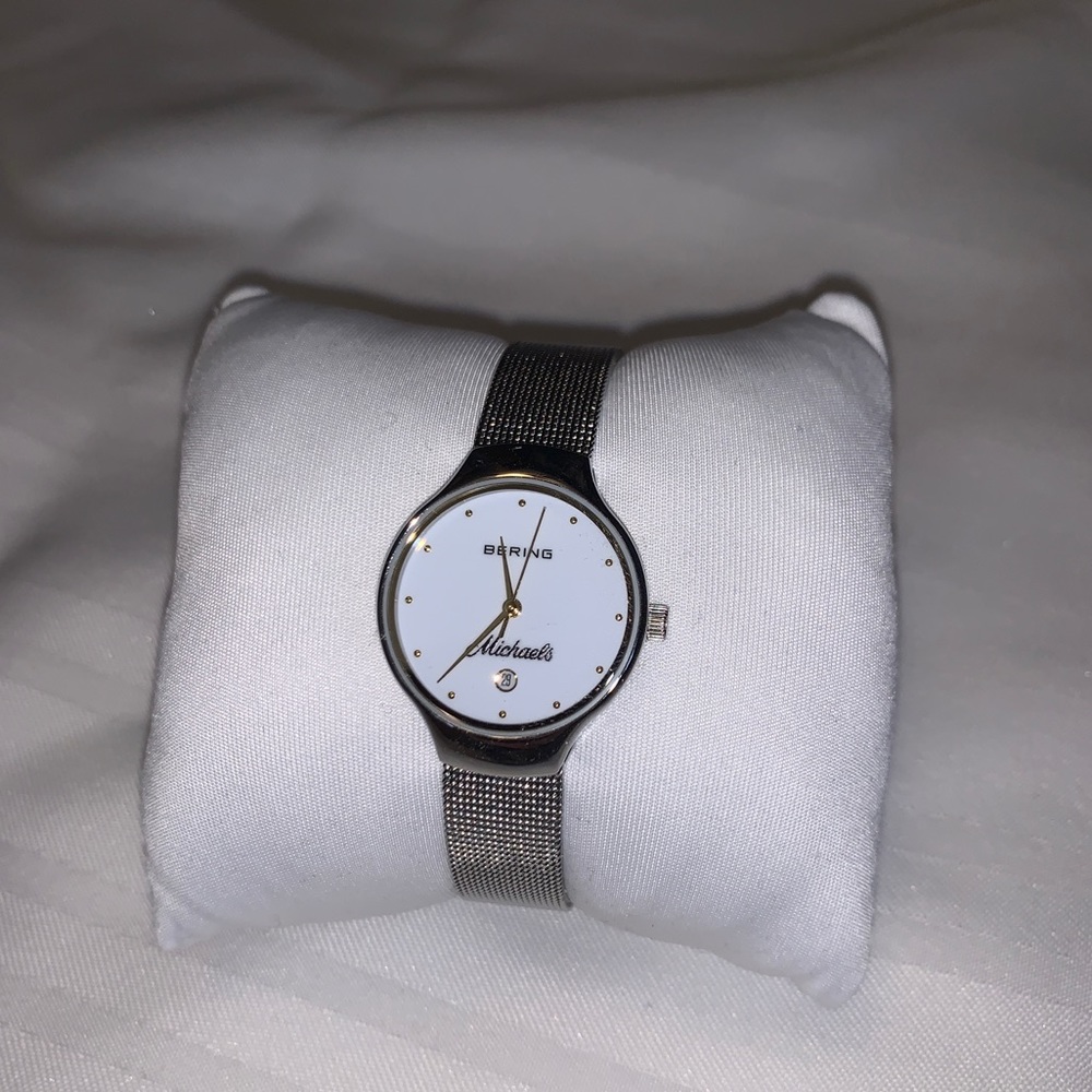 Micheals Jewelers Sterling Silver Watch
